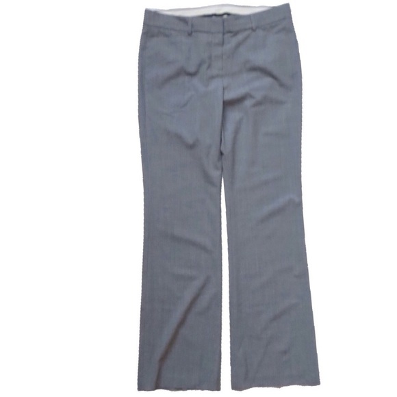 Theory Gray Wool Blend Trouser Dress Pants, Size 10 🔴 - Picture 1 of 3